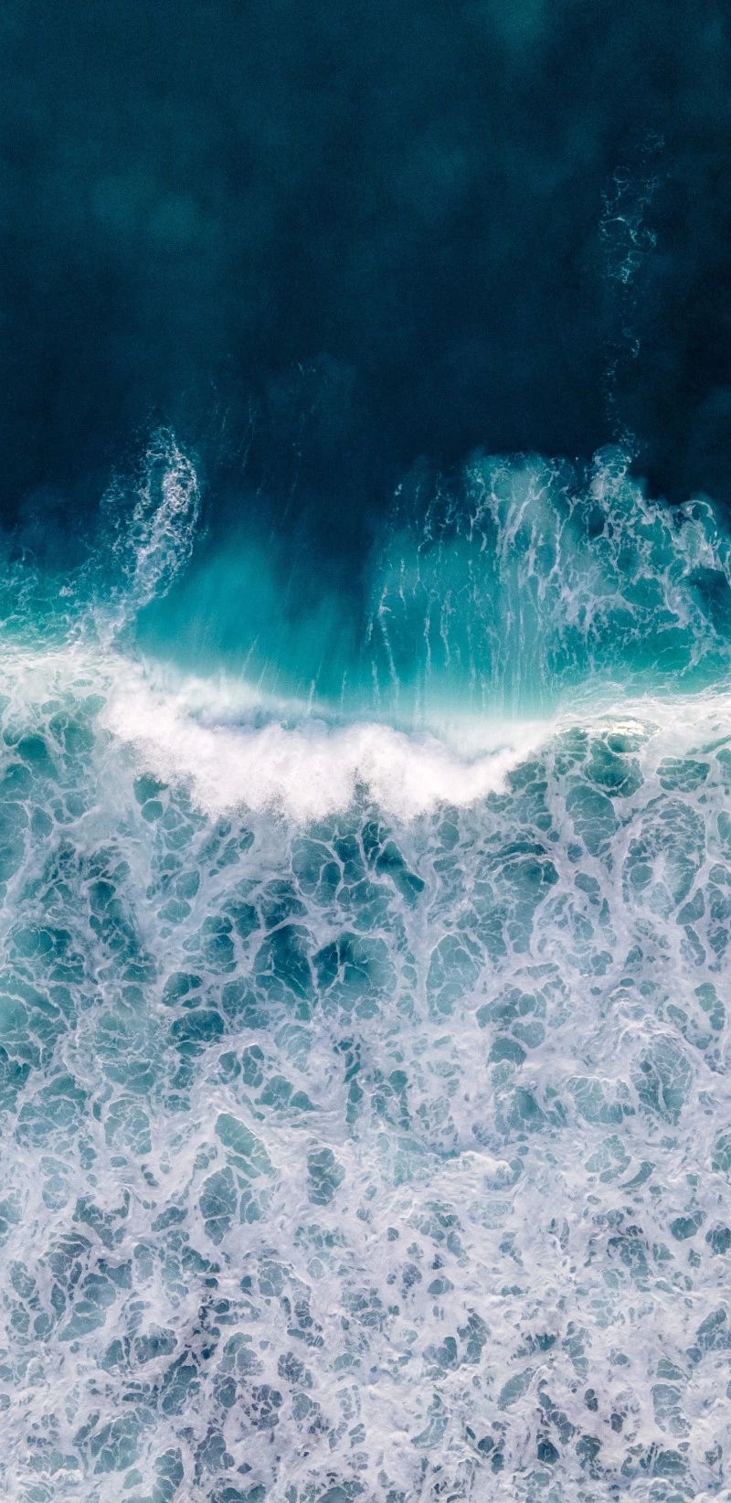 Ocean Wave Aerial 4K Mobile Wallpaper