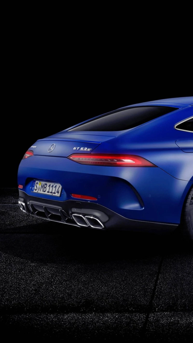 Mercedes-Benz GT 63 S Rear View 4K Mobile Wallpaper