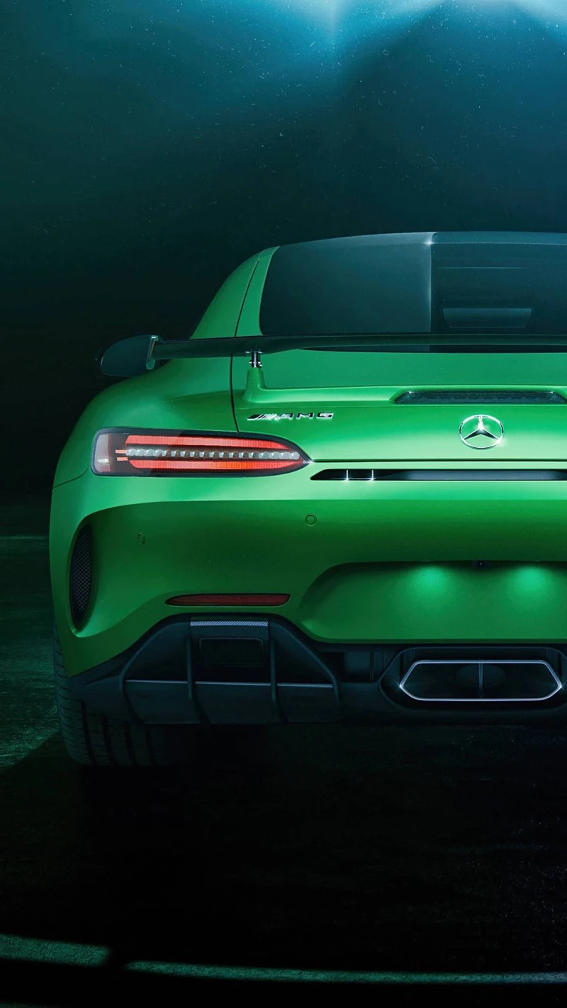 Mercedes-AMG GT: Rear View of a Racing Legend 4K Mobile Wallpaper