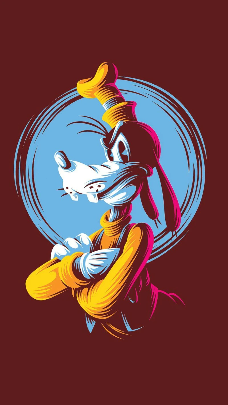 Goofy Portrait 4K Mobile Wallpaper