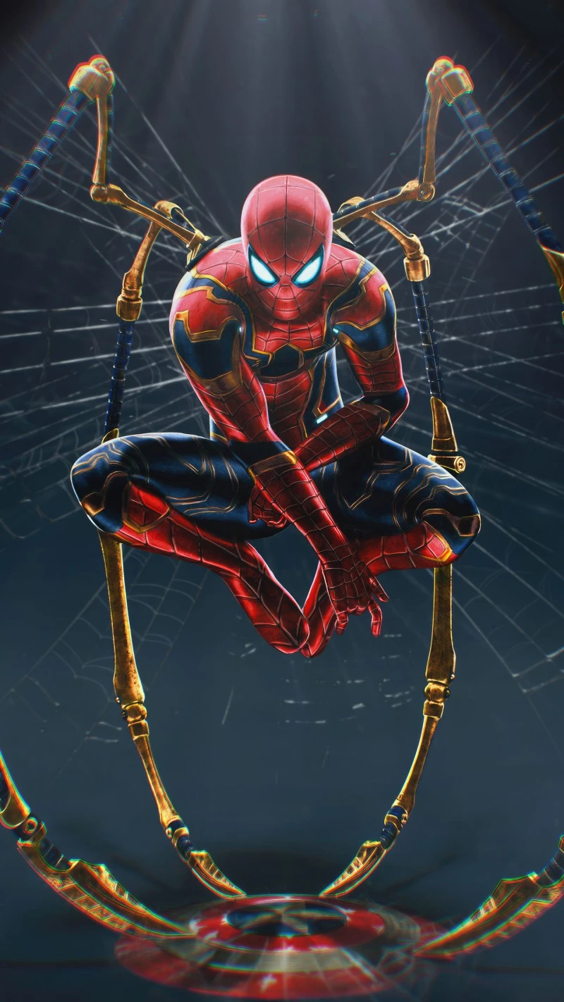 Iron Spider-Man 4K Mobile Wallpaper