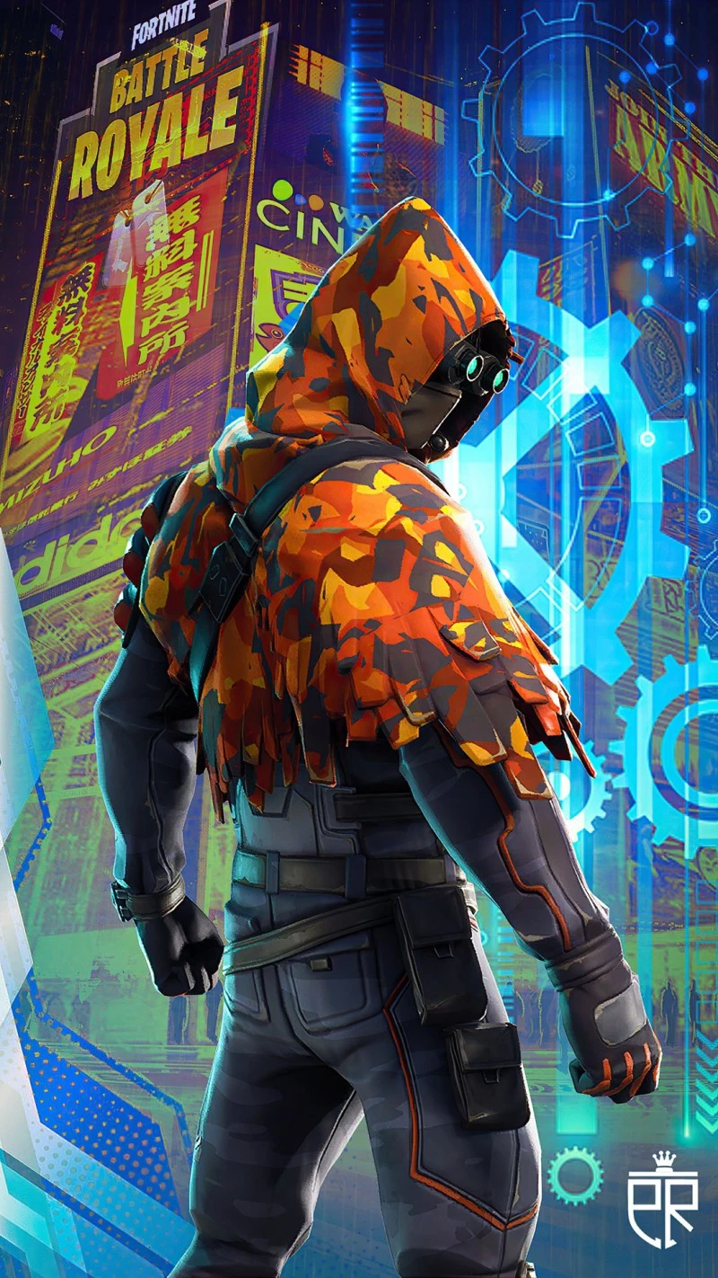 Fortnite Character Render 4K Mobile Wallpaper