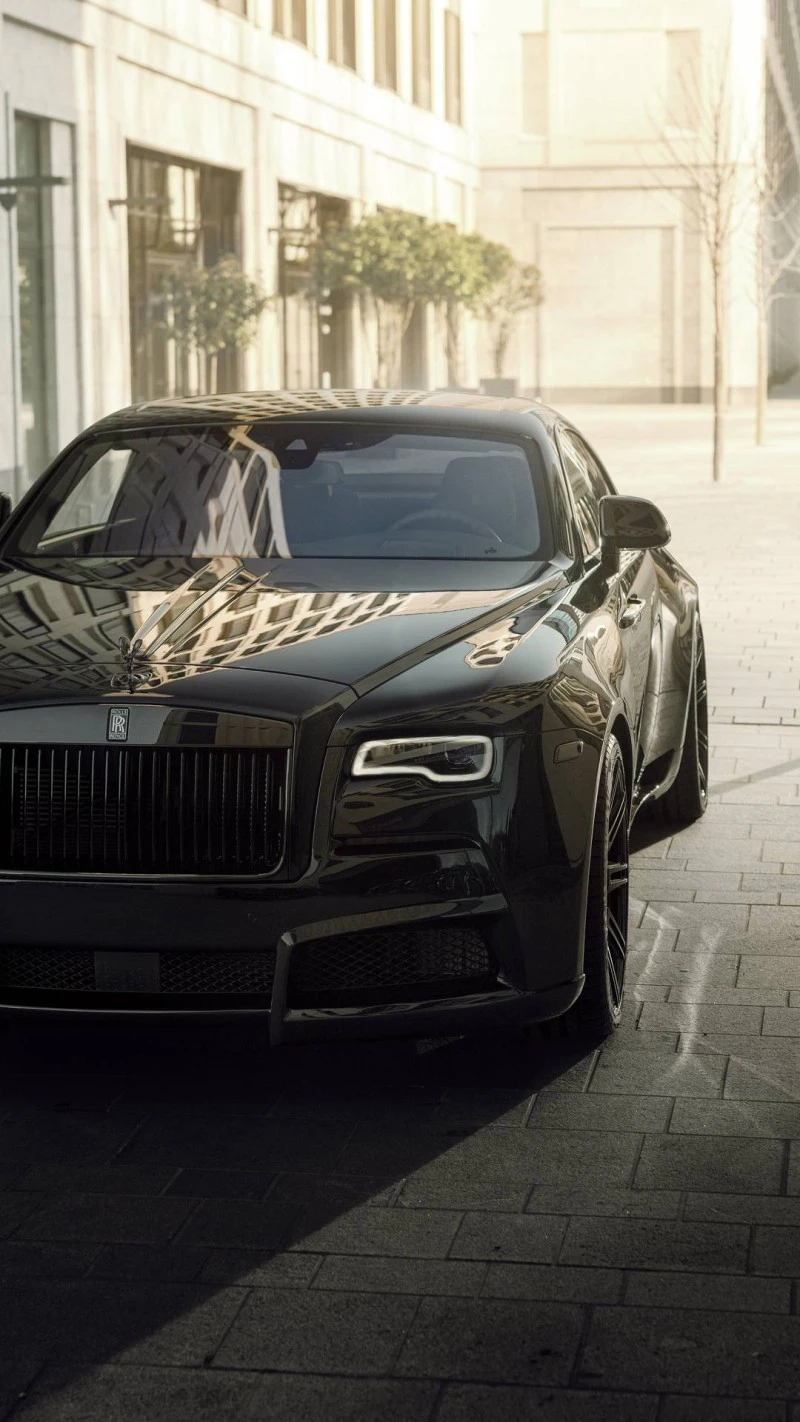 Rolls-Royce Wraith: Dark Shadow 4K Mobile Wallpaper