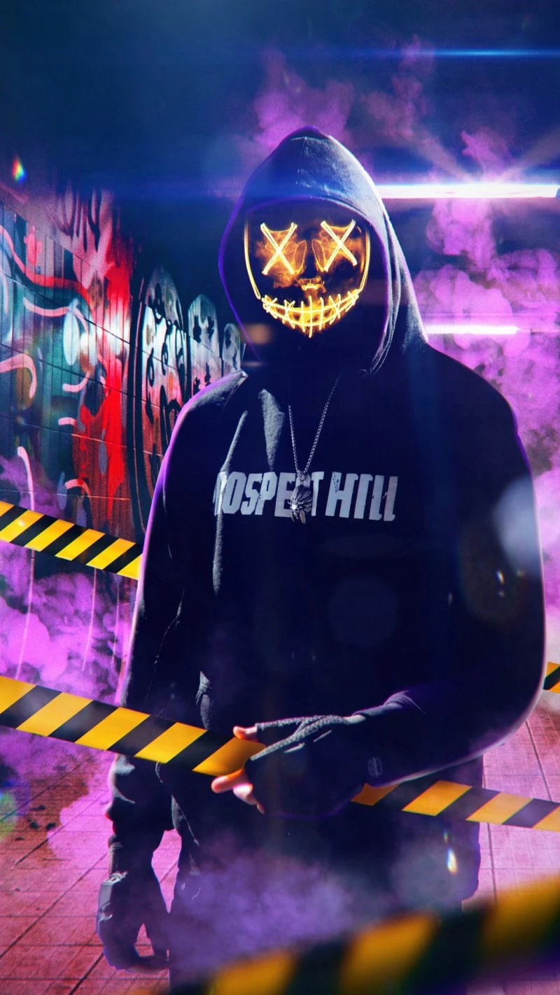 Graffiti Guardian 4K Mobile Wallpaper