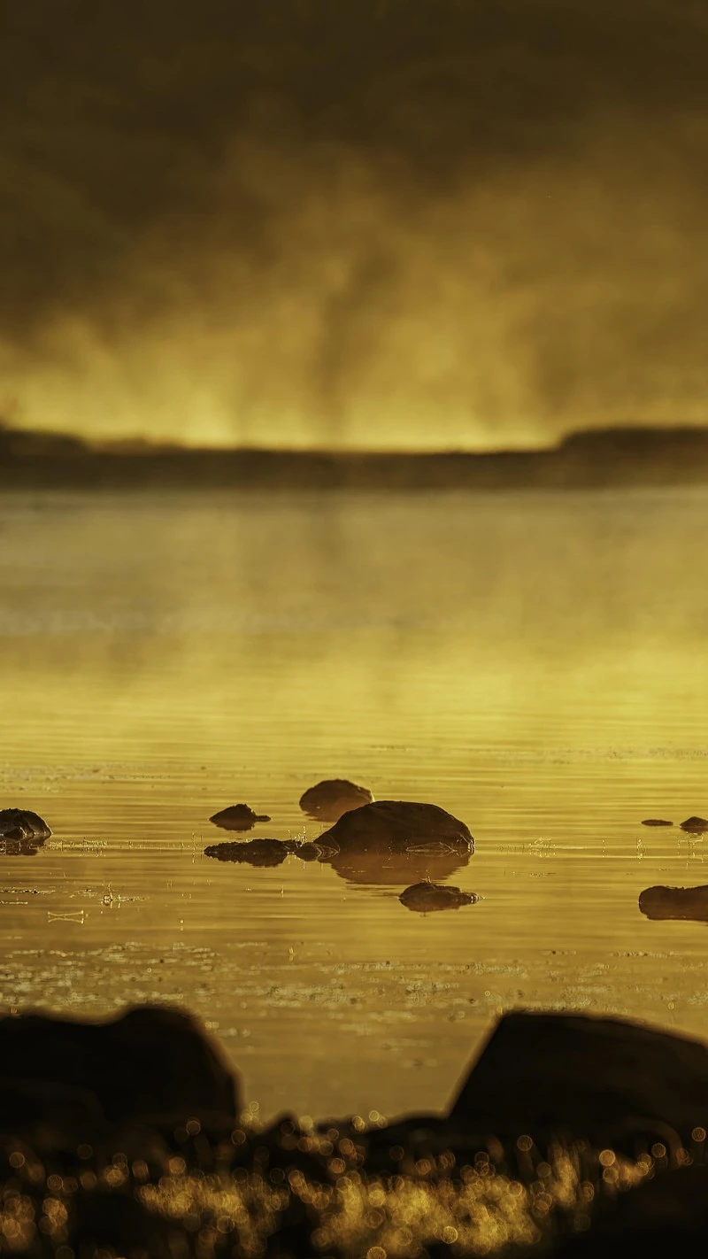 Golden Hour on the Water 4K Mobile Wallpaper