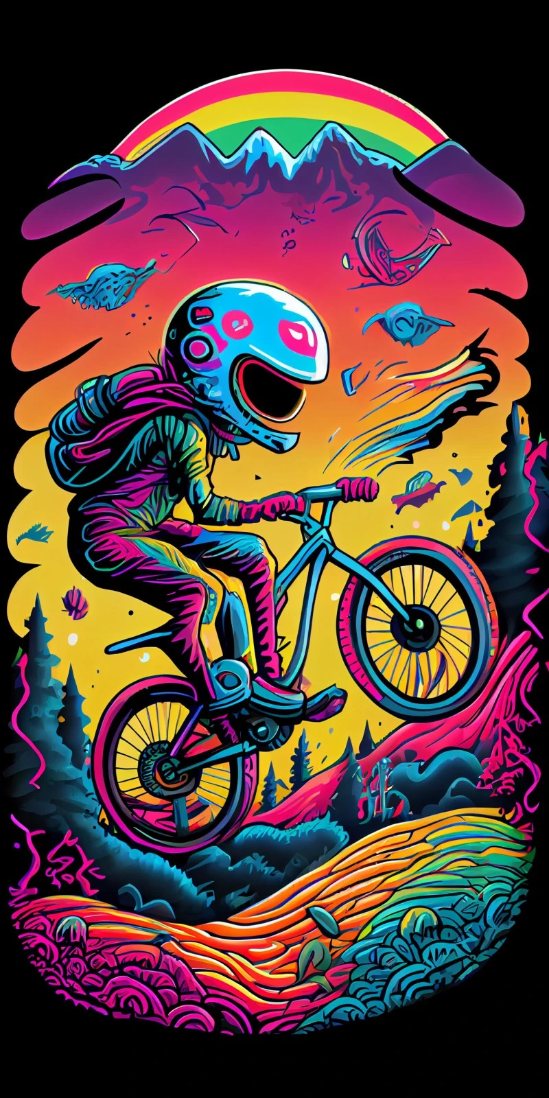 Flying High on Two Wheels 4K Mobile Wallpaper