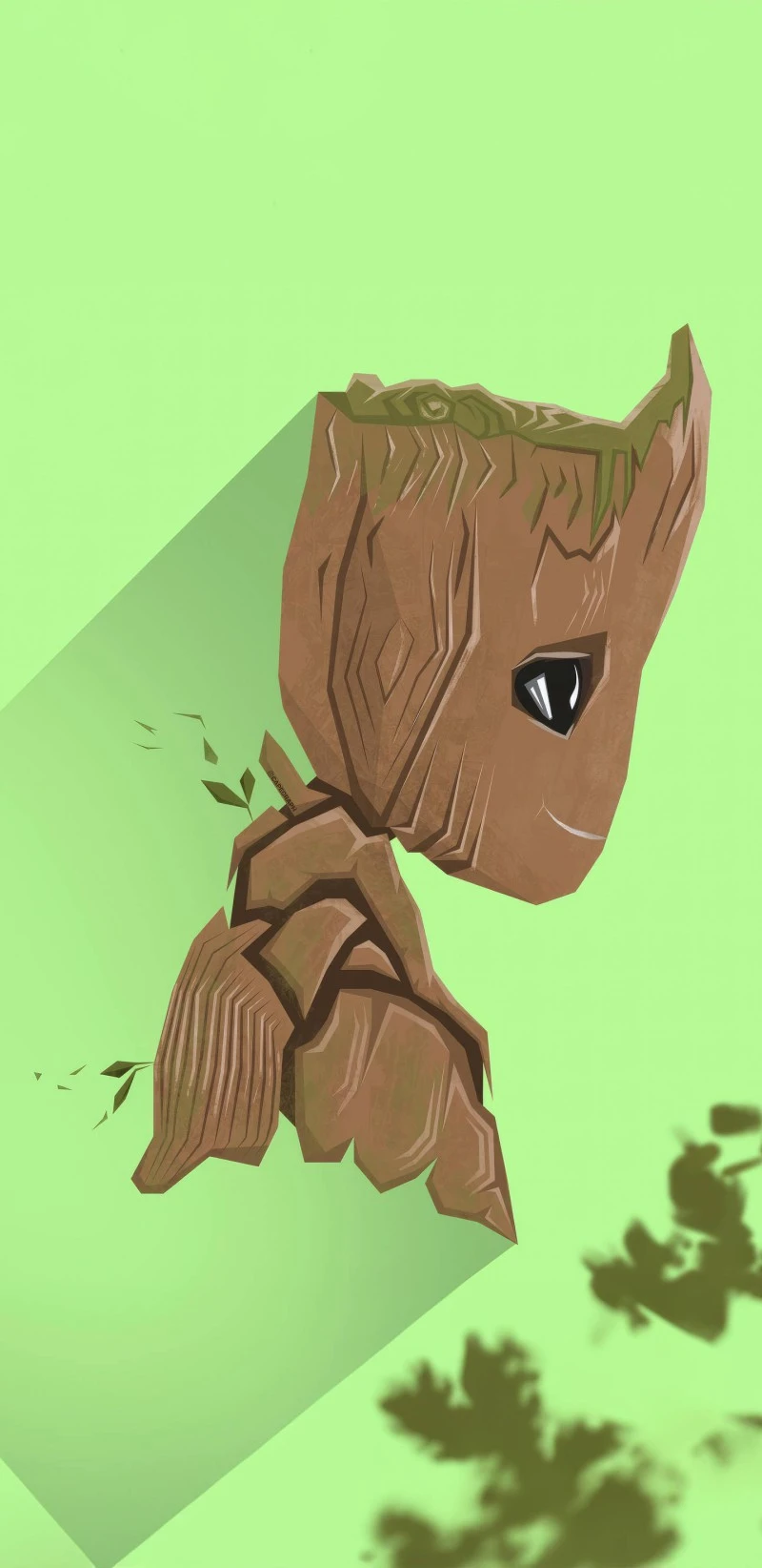 Baby Groot: Adorable Guardians of the Galaxy Character 4K Mobile Wallpaper