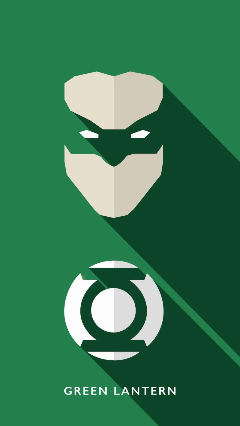 Green Lantern Minimalist Poster 4K Mobile Wallpaper