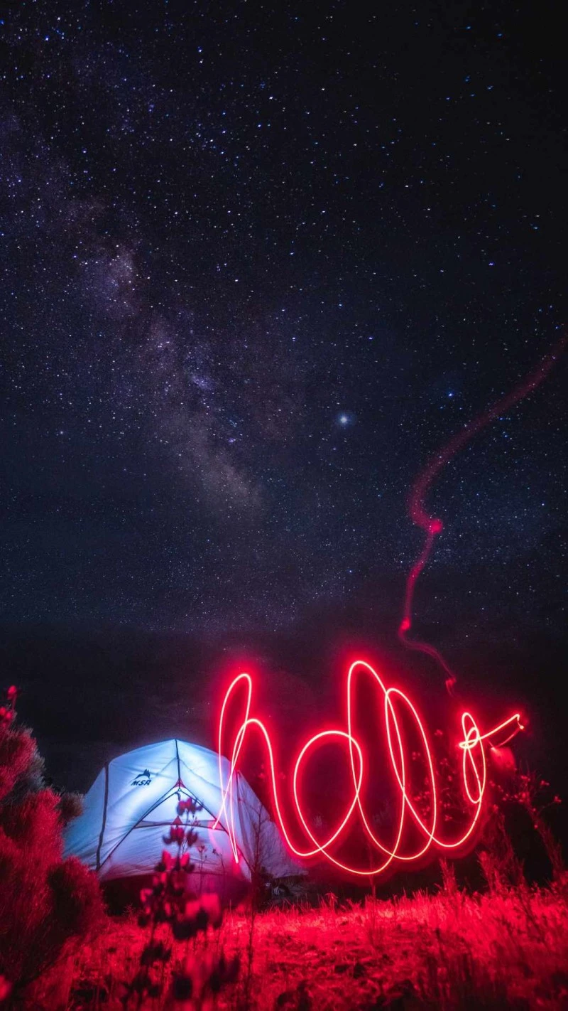 Hello from Under the Stars 4K Mobile Wallpaper