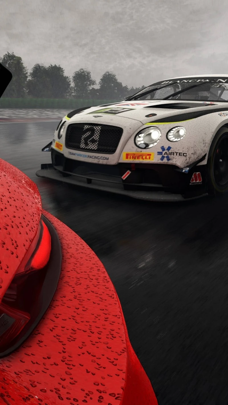 Rainy Day Race 4K Mobile Wallpaper