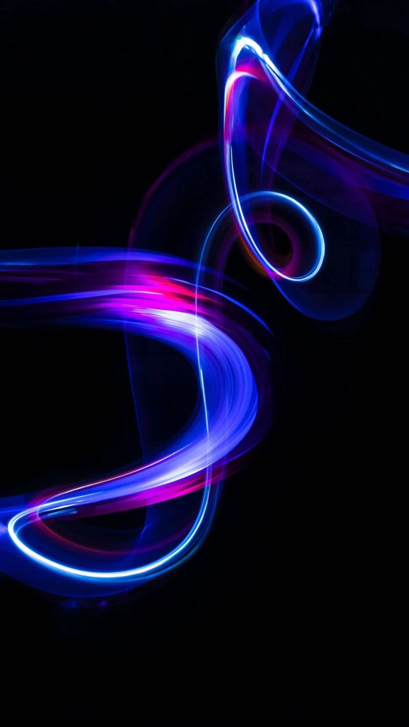 Light Trails Abstract 4K Mobile Wallpaper