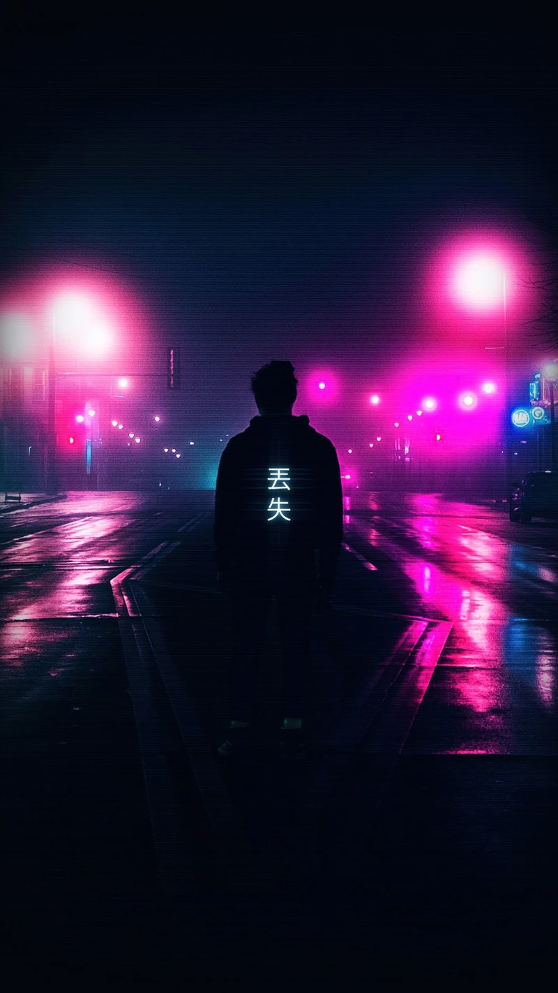 Neon City Nights 4K Mobile Wallpaper
