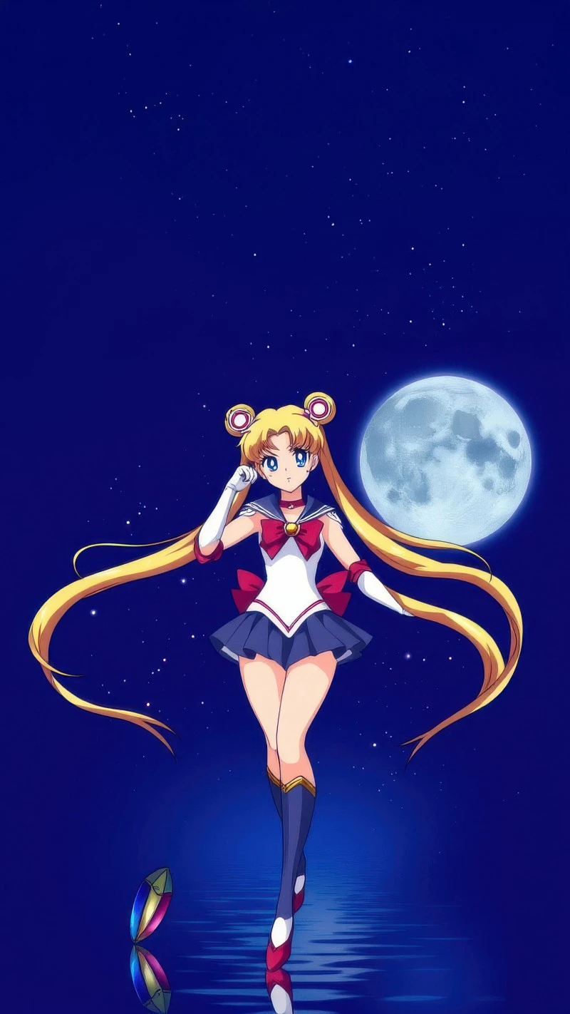 Sailor Moon Moonlight Serenade 4K Mobile Wallpaper