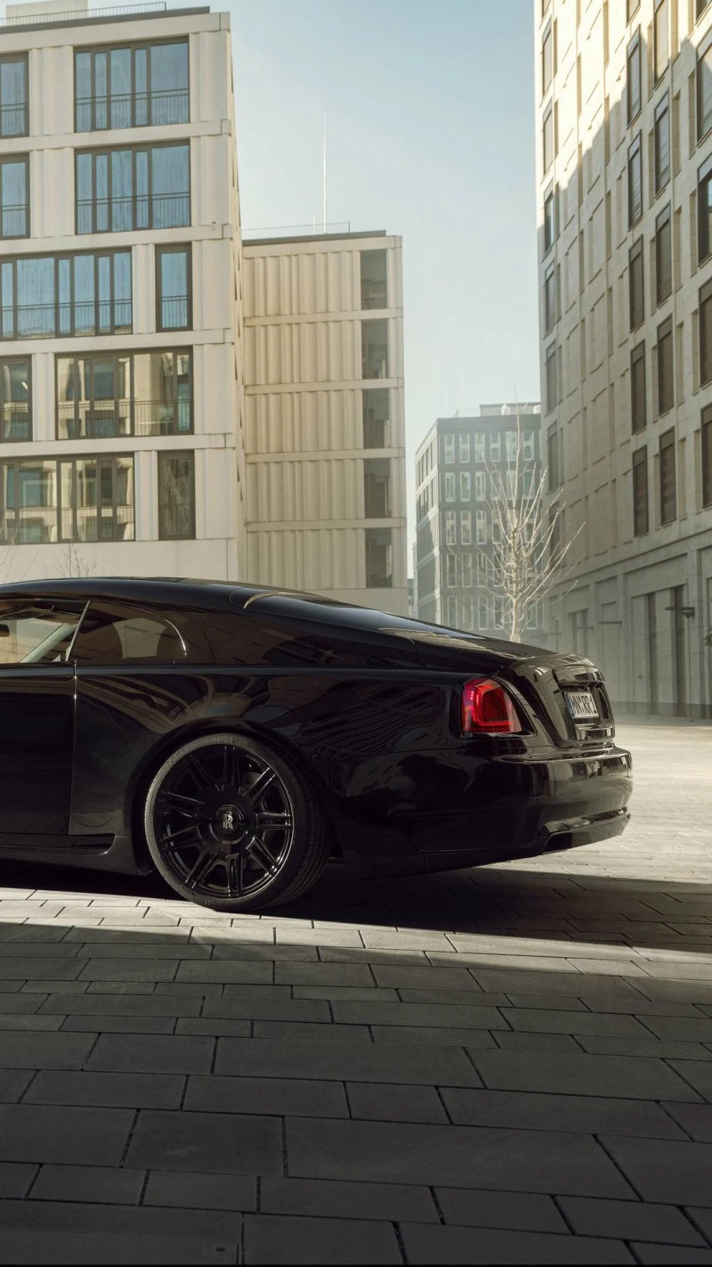 Black Rolls-Royce Wraith 4K Mobile Wallpaper