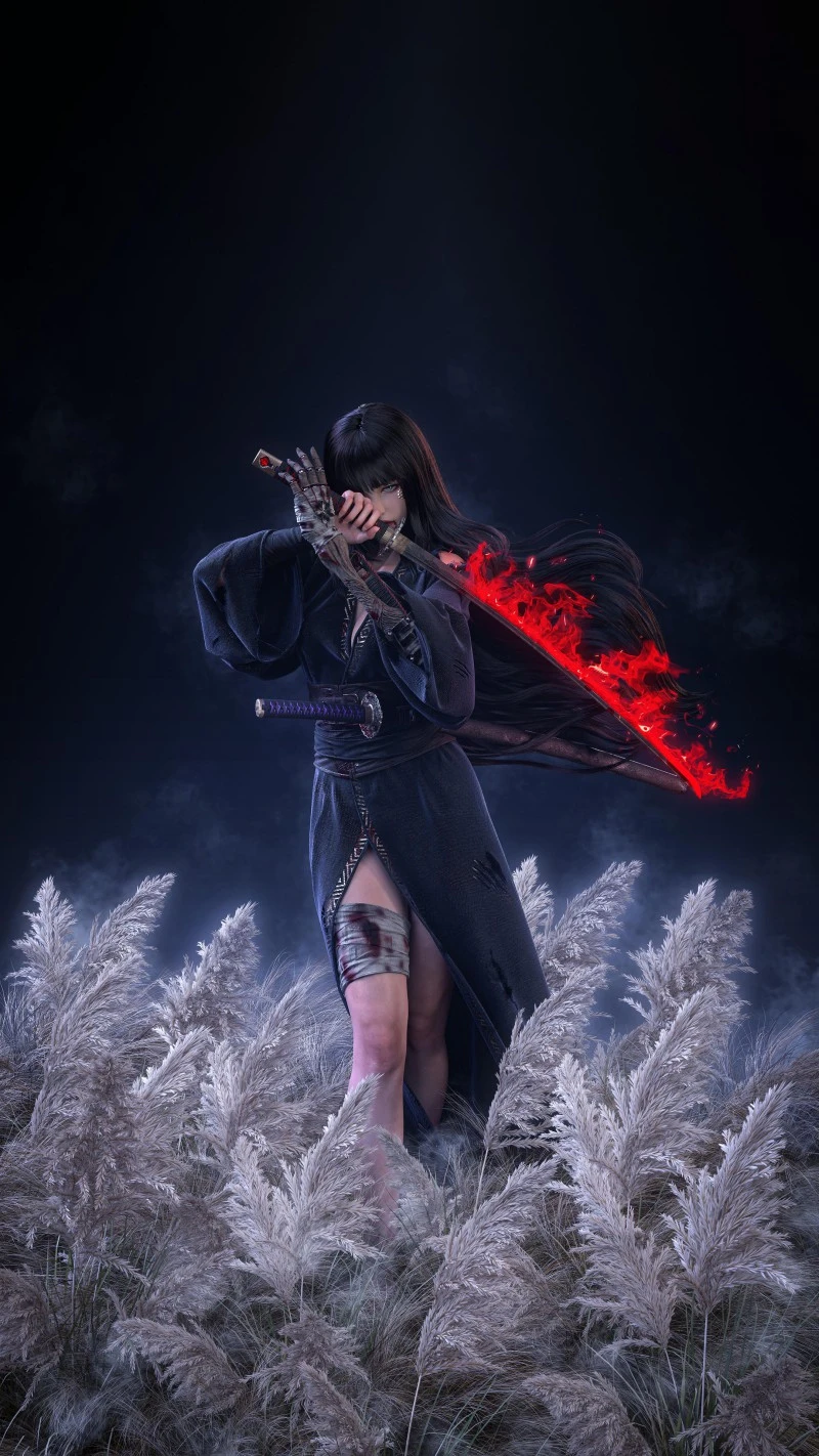 Samurai Warrior 4K Mobile Wallpaper