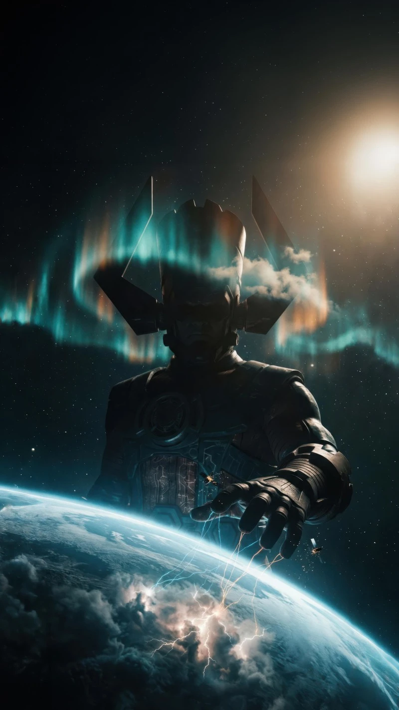 Galactic Power 4K Mobile Wallpaper