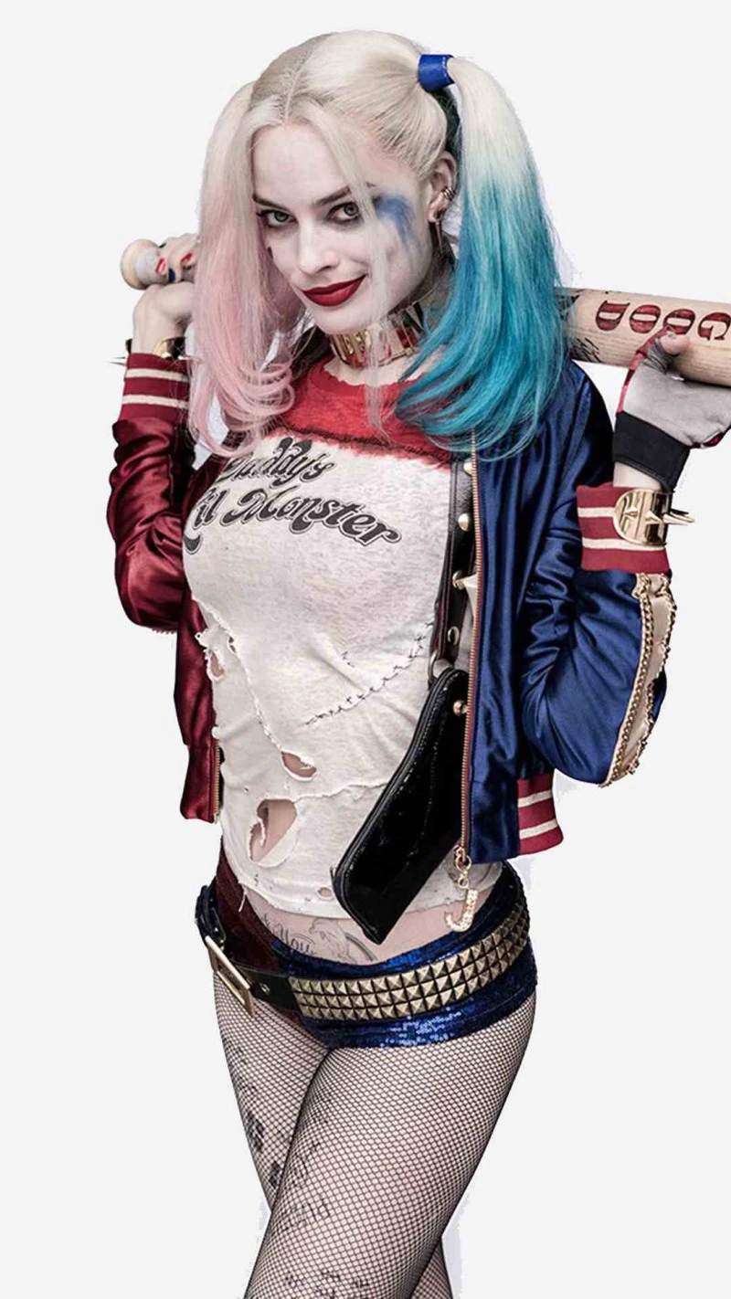 Margot Robbie as Harley Quinn 4K Mobile Wallpaper