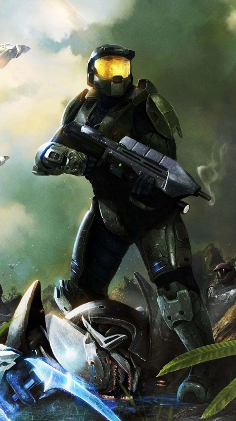 Master Chief in the Jungle 4K Mobile Wallpaper