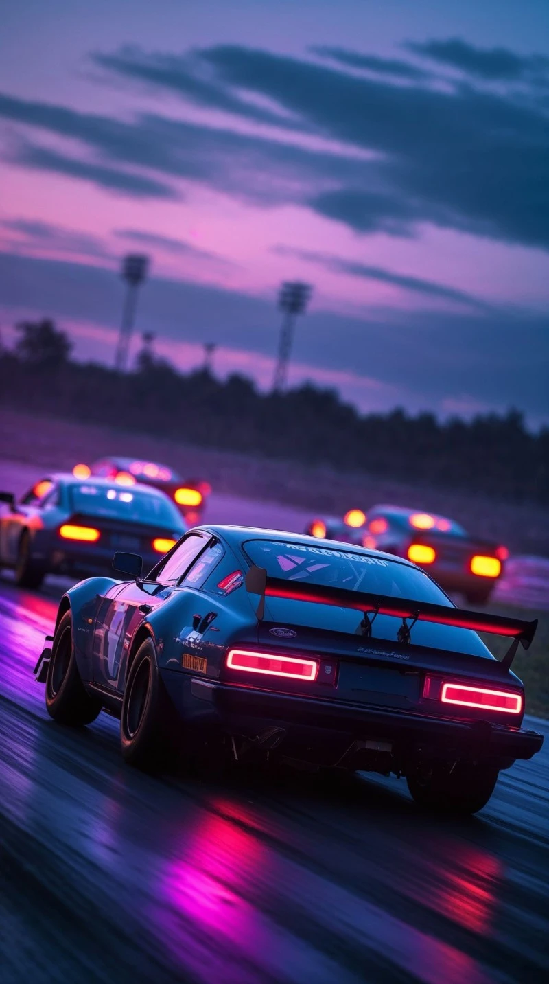 Night Race 4K Mobile Wallpaper