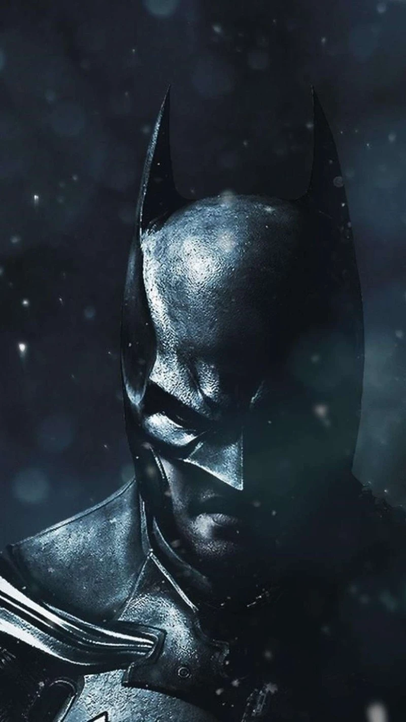 Batman: The Dark Knight's Gaze 4K Mobile Wallpaper