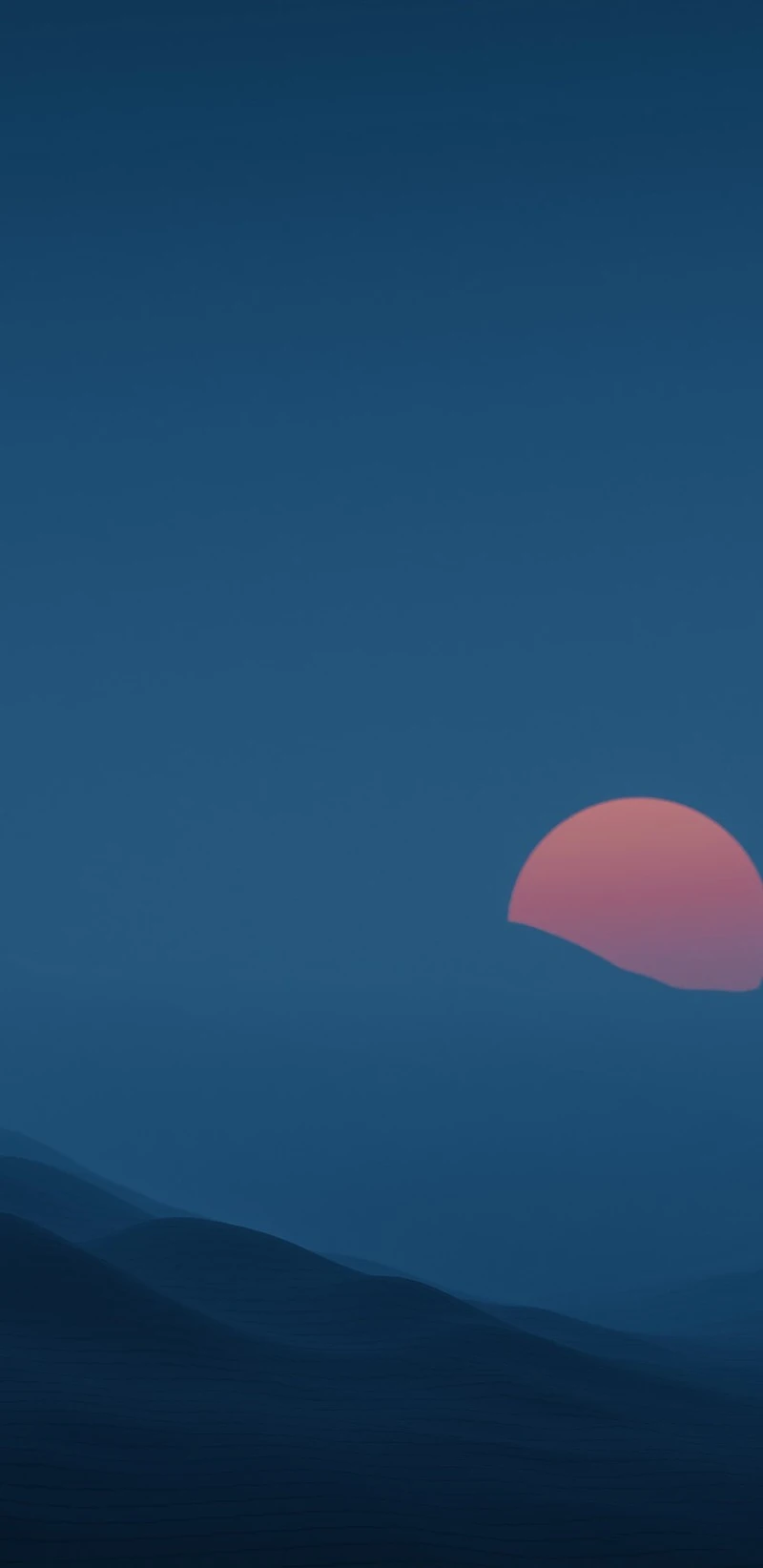 Serene Sunset over Rolling Hills 4K Mobile Wallpaper