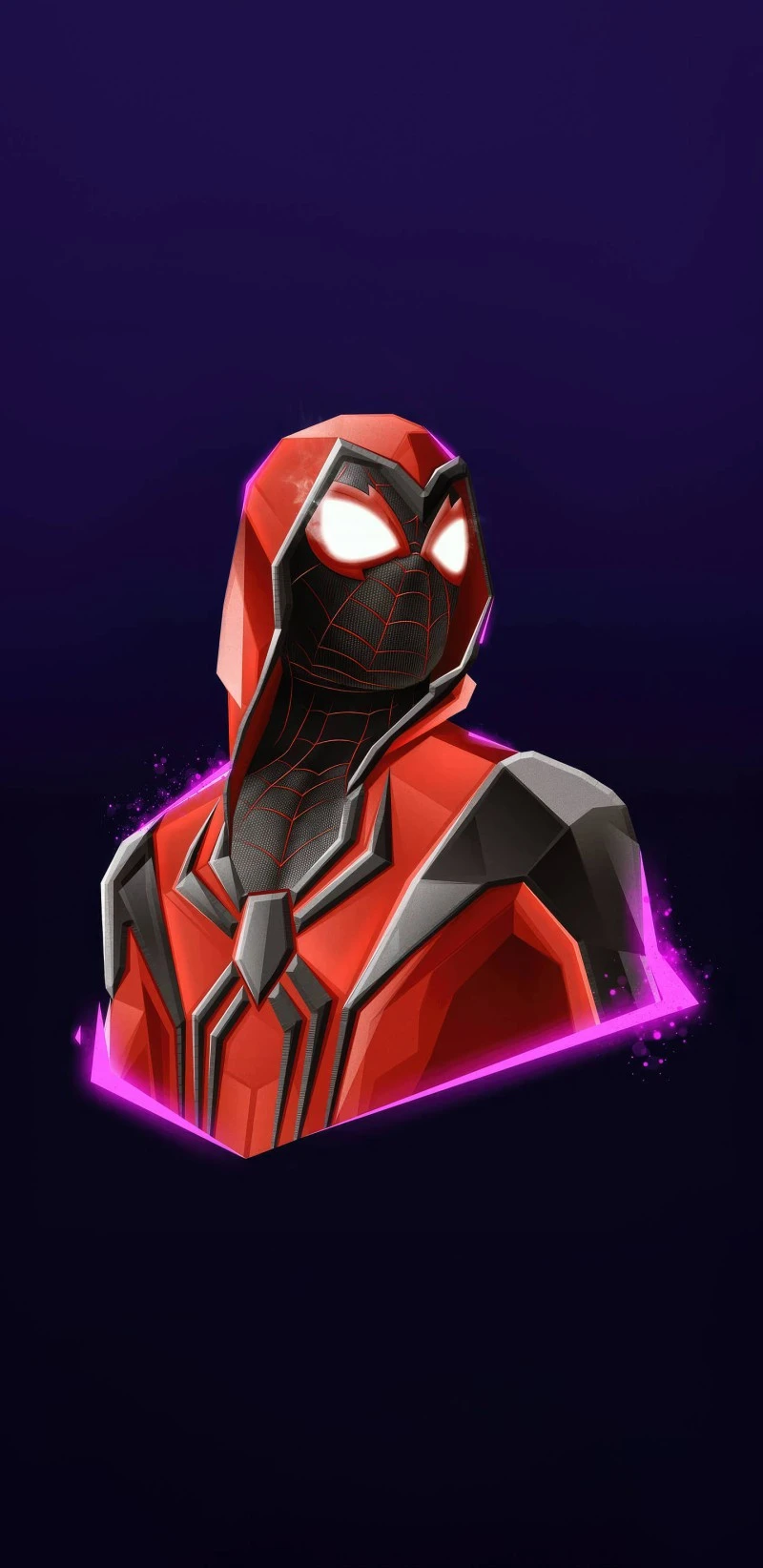 Spider-Man 2099: Futuristic Arachnid 4K Mobile Wallpaper