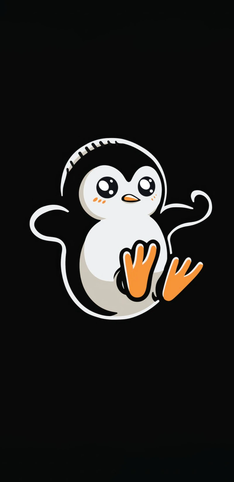 Cute Penguin 4K Mobile Wallpaper