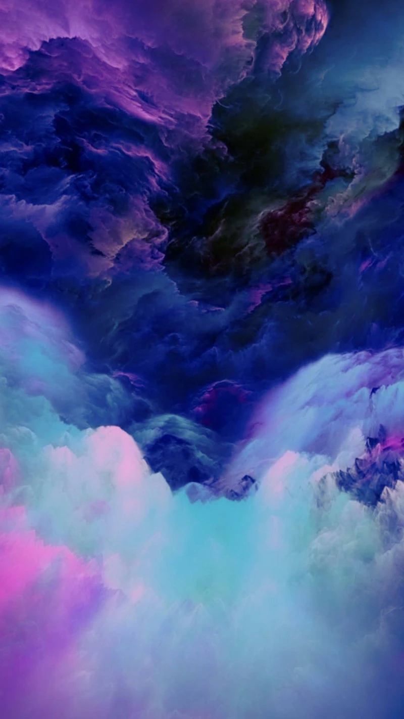 Cosmic Cloudscape 4K Mobile Wallpaper