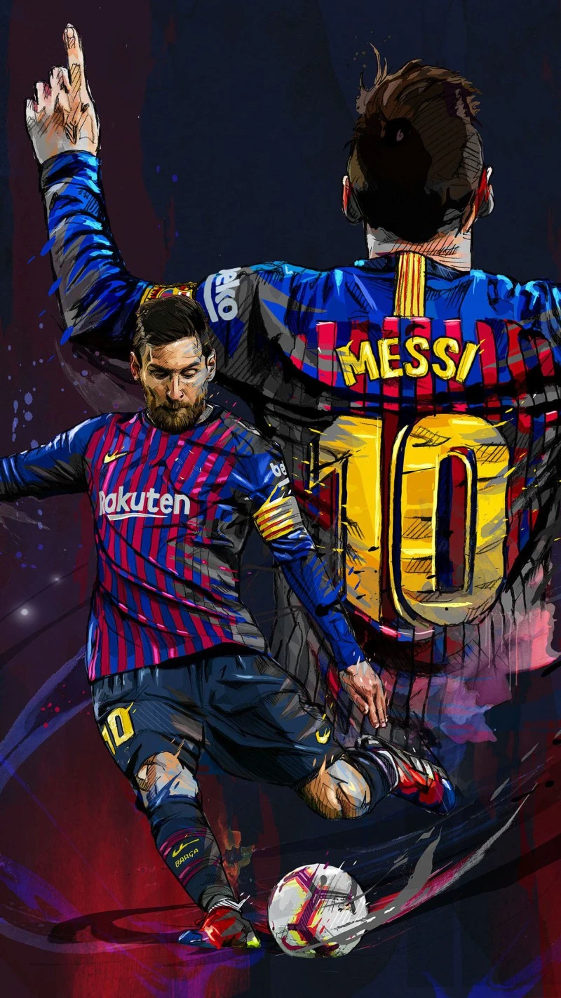 Lionel Messi: Barcelona Era 4K Mobile Wallpaper