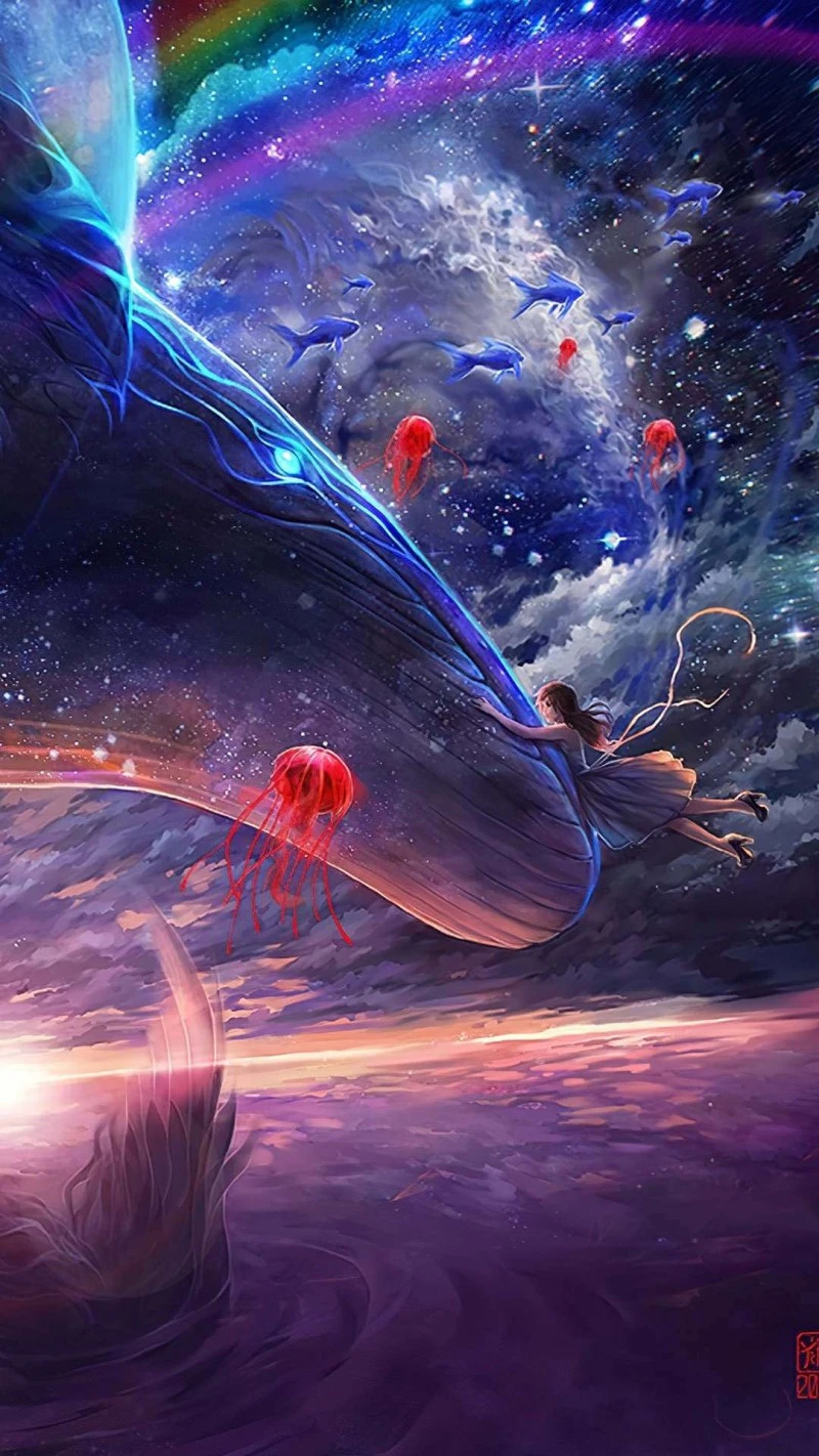 Cosmic Journey 4K Mobile Wallpaper