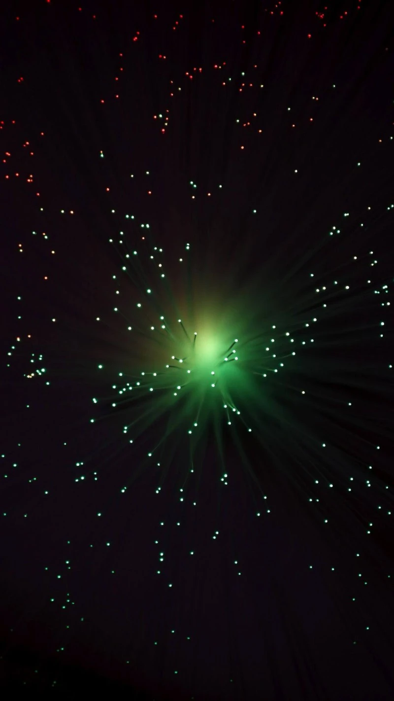 Fiber Optic Galaxy 4K Mobile Wallpaper