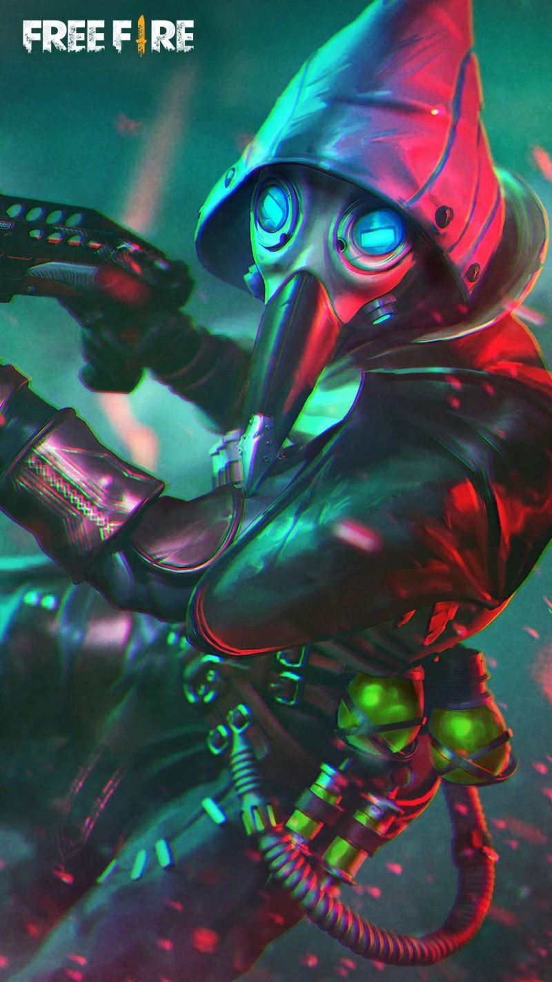 Free Fire Plague Doctor 4K Mobile Wallpaper