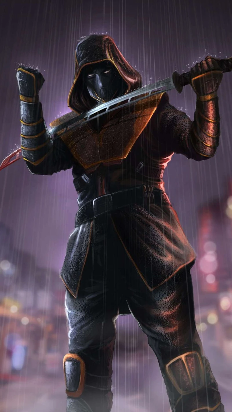 Ronin: The Mysterious Master Swordsman 4K Mobile Wallpaper