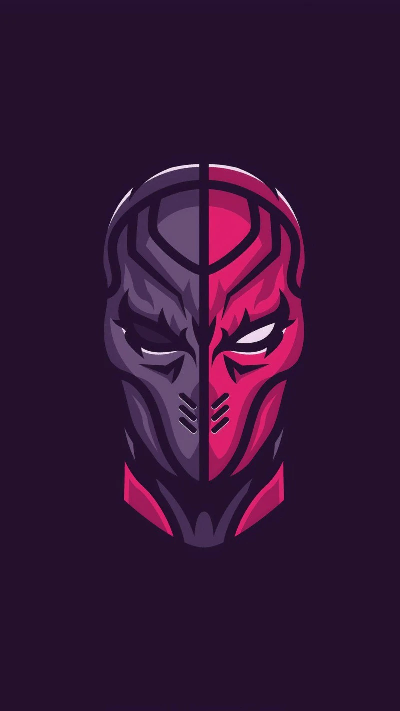 Dual-Faced Ninja 4K Mobile Wallpaper Free Download