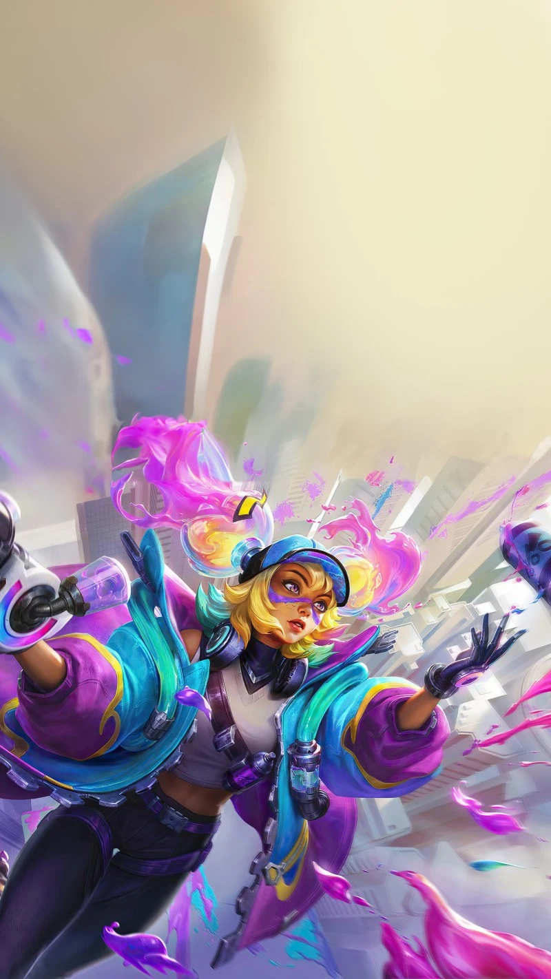Graffiti Girl 4K Mobile Wallpaper