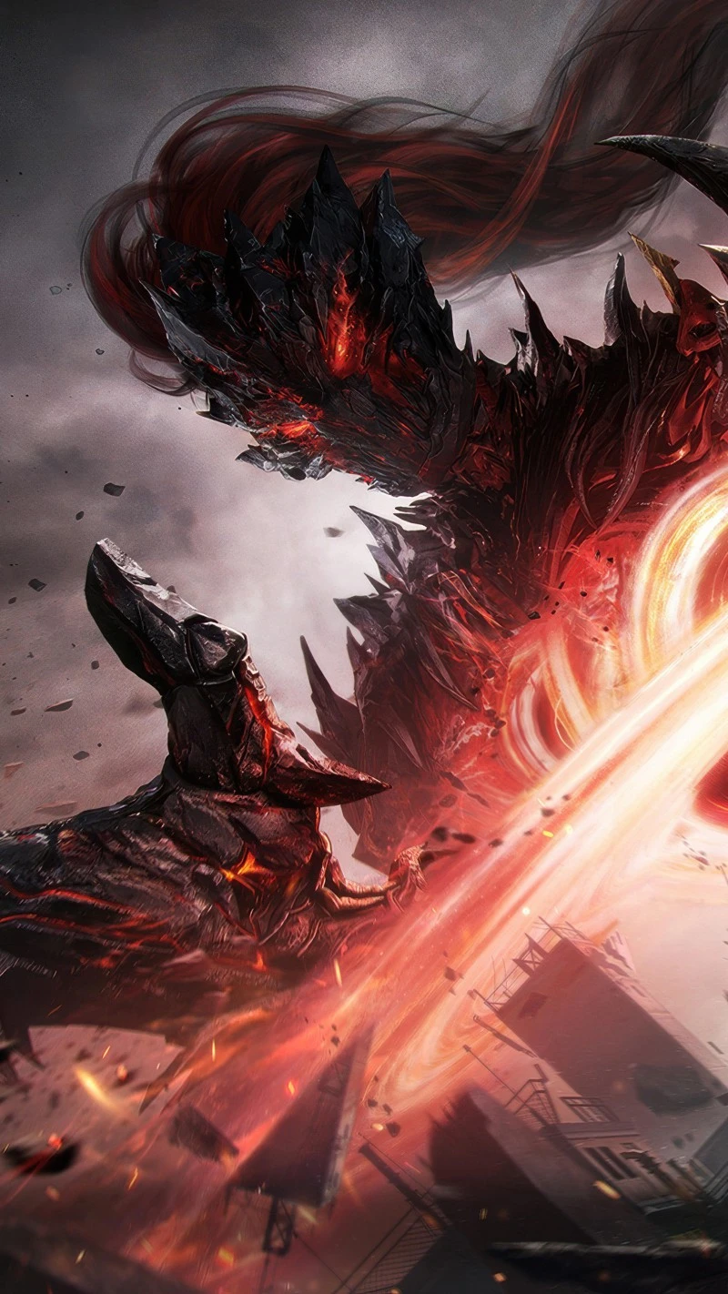 Dragon's Fury Unleashed 4K Mobile Wallpaper