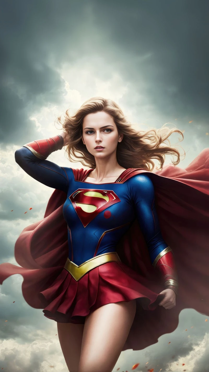 Supergirl - Powerful and Determined 4K Mobile Wallpaper
