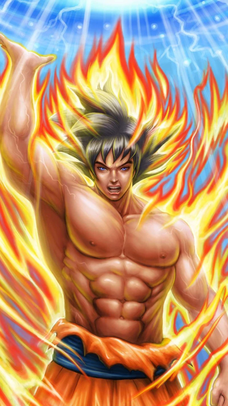 Super Saiyan Goku 4K Mobile Wallpaper