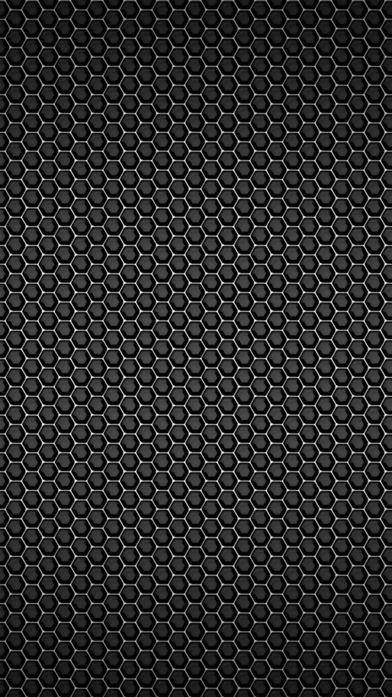 Dark Hexagon Grid 4K Mobile Wallpaper