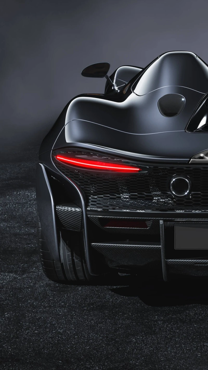 McLaren Elva Rear View 4K Mobile Wallpaper