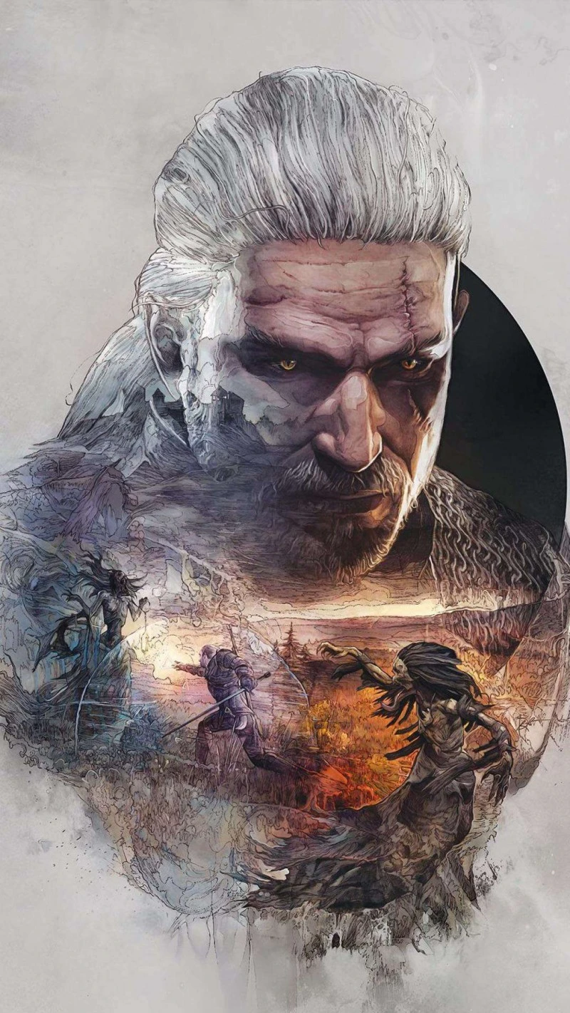 Geralt of Rivia: A Witcher's Journey 4K Mobile Wallpaper