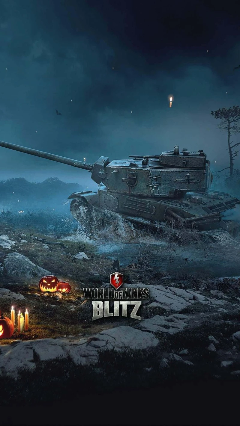 World of Tanks Blitz: Halloween Tank 4K Mobile Wallpaper