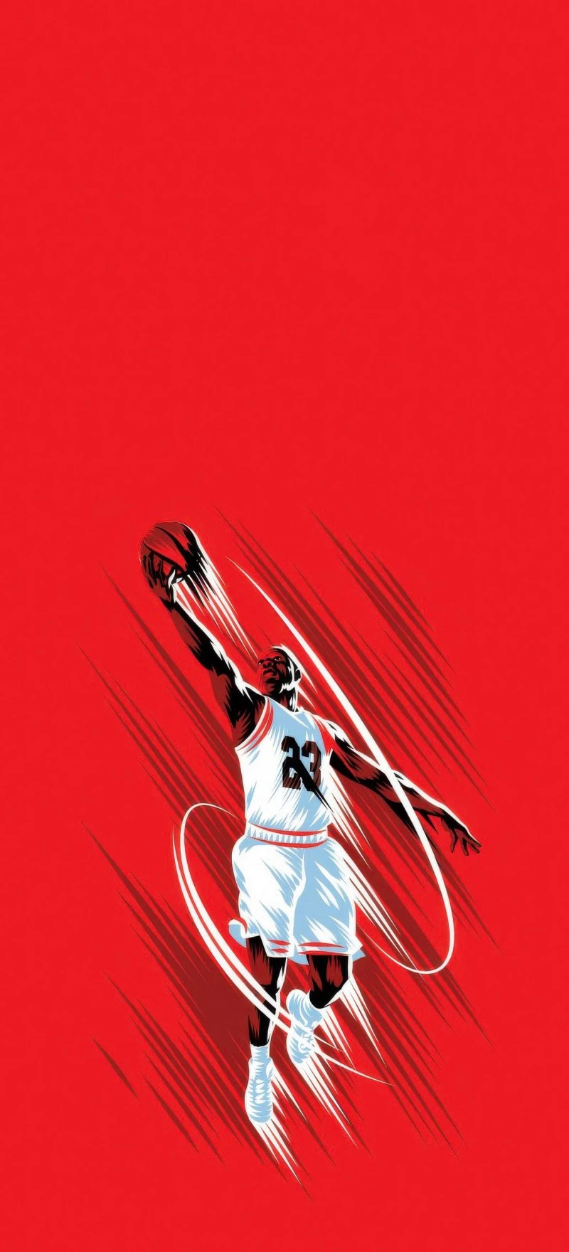 Michael Jordan Dynamic Dunk 4K Mobile Wallpaper