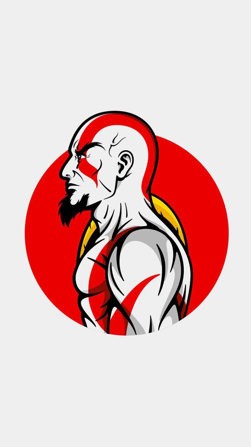 Kratos Profile 4K Mobile Wallpaper