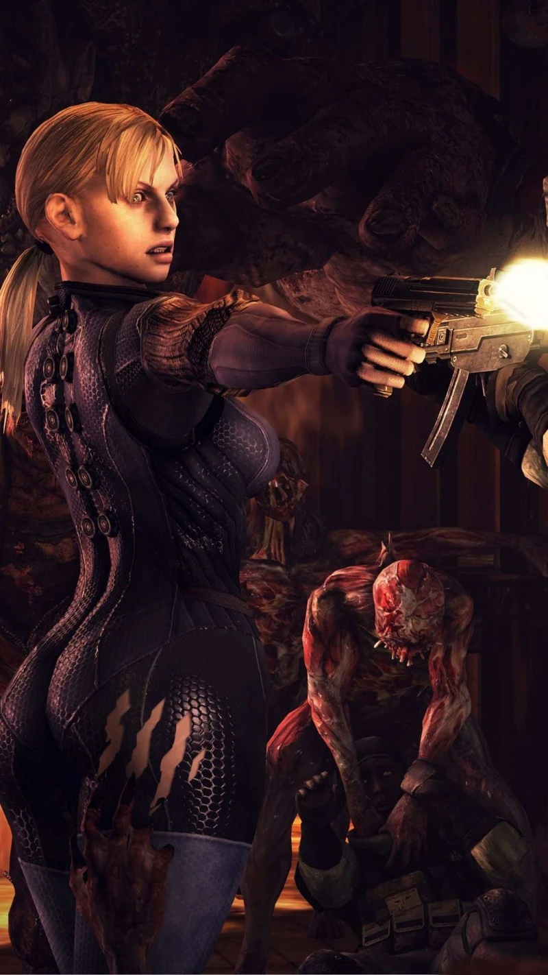 Resident Evil 5: Sheva Alomar in Action 4K Mobile Wallpaper