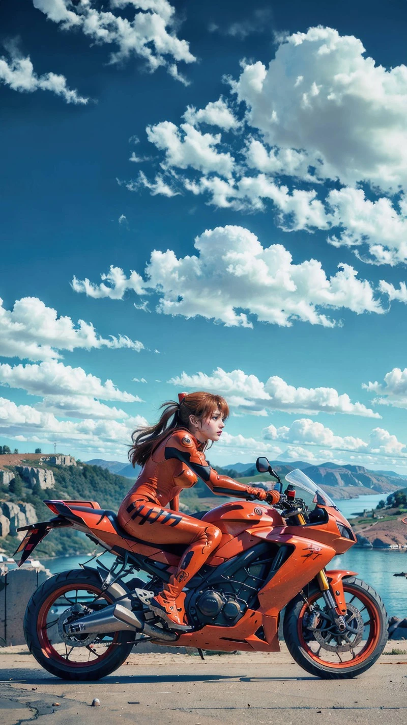 Asuka's Ride 4K Mobile Wallpaper