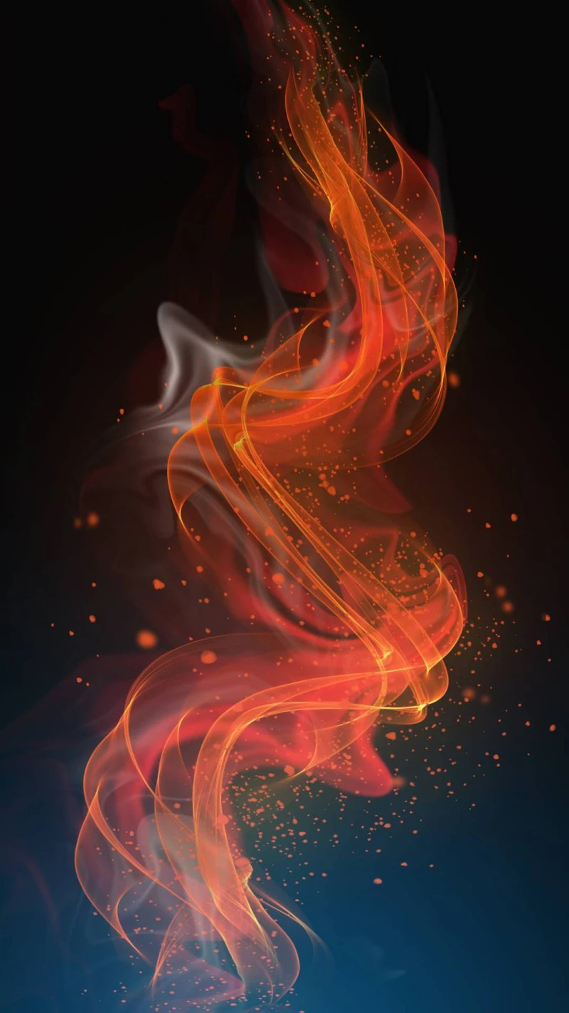 Fiery Swirls 4K Mobile Wallpaper