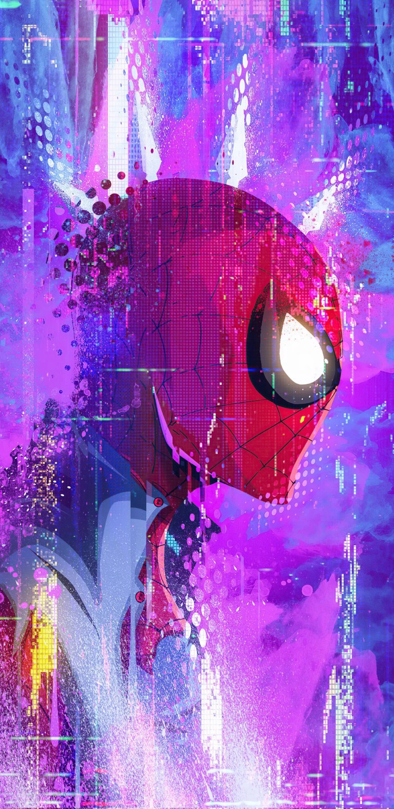Spider-Man: Glitch in the System 4K Mobile Wallpaper