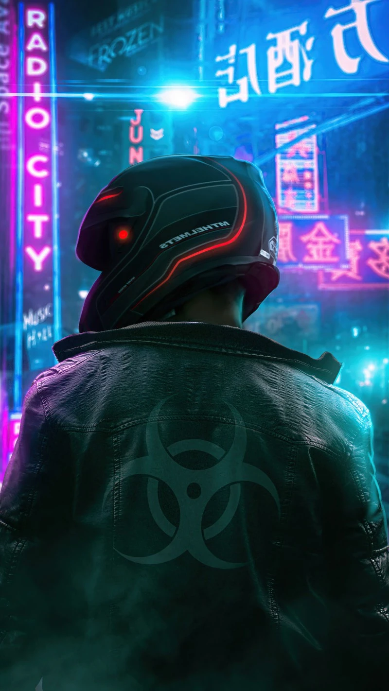 Neon Nights 4K Mobile Wallpaper