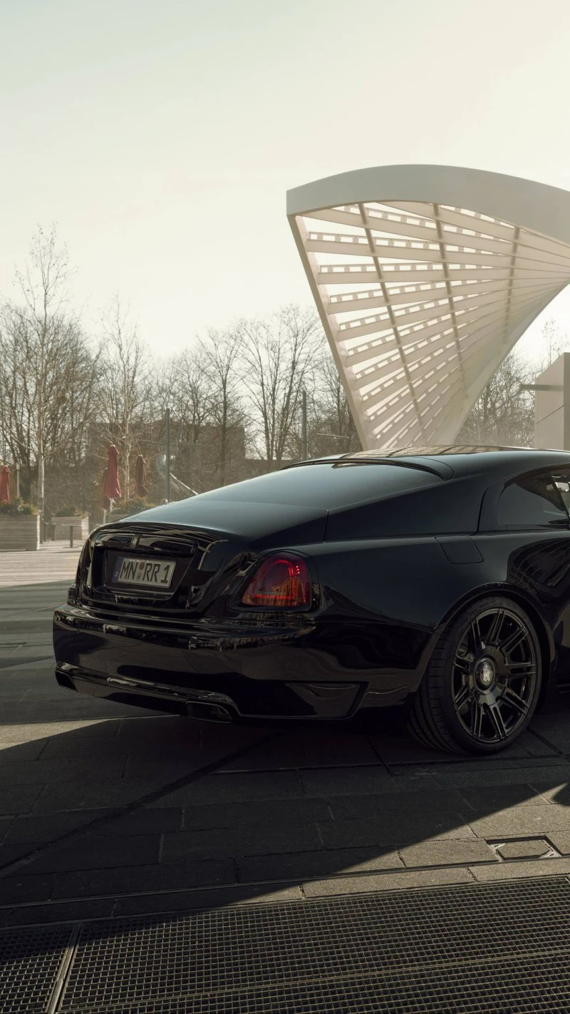 Black Rolls-Royce Wraith 4K Mobile Wallpaper